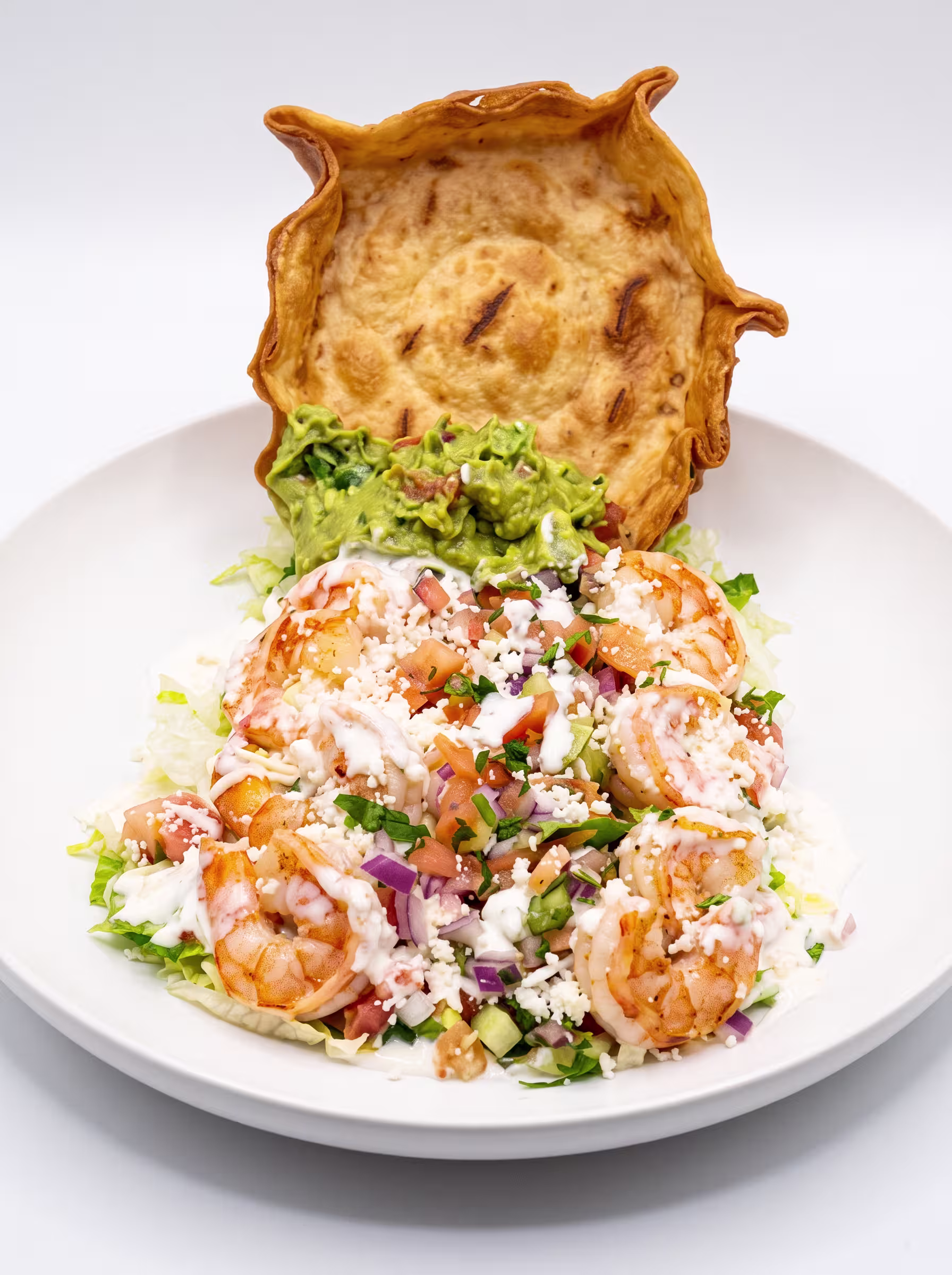 Deluxe Taco Salad dish at Azteca Woodlawn